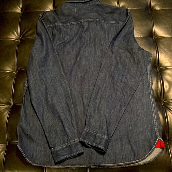 Mens Calvin Klein Denim Button up casual shirt - Picture 2 of 3